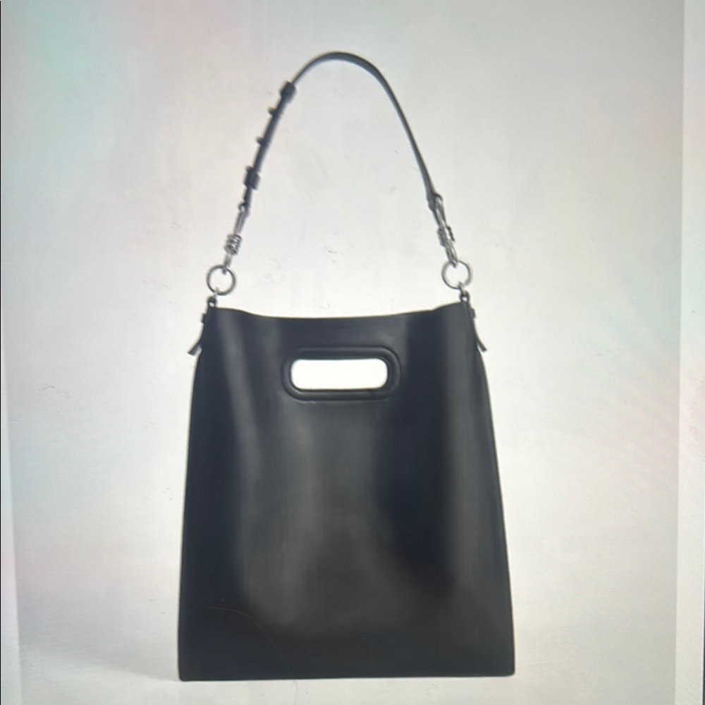 All Saints Captain Leather Flat Hobo Bag